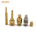 HENGKO sintered air pneumatic bronze stainless steel button bleeder muffler silencer 1/8'' NPT